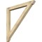Ekena Millwork Traditional Slat Rough Sawn Bracket, Douglas Fir, 4"W x 46"D x 46"H BKT04X46X46TRA06RDF - alternate 1